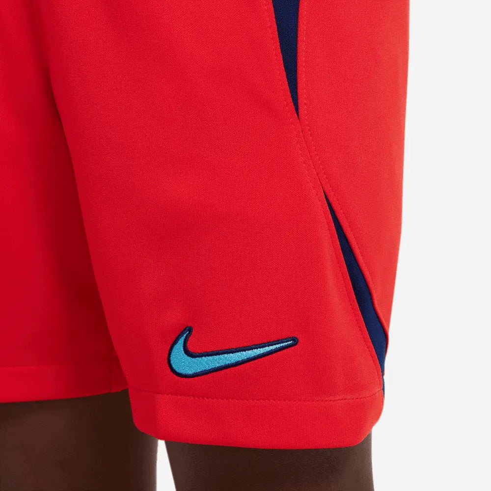 2022-23 England Youth Away Soccer Short Red-Blue Void