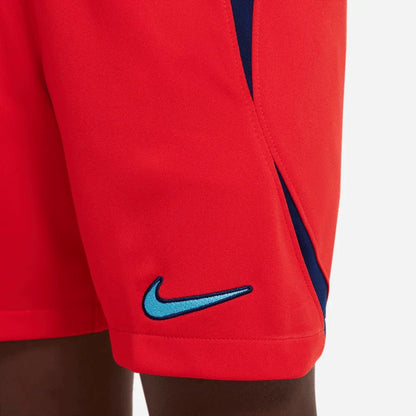 2022-23 England Youth Away Soccer Short Red-Blue Void