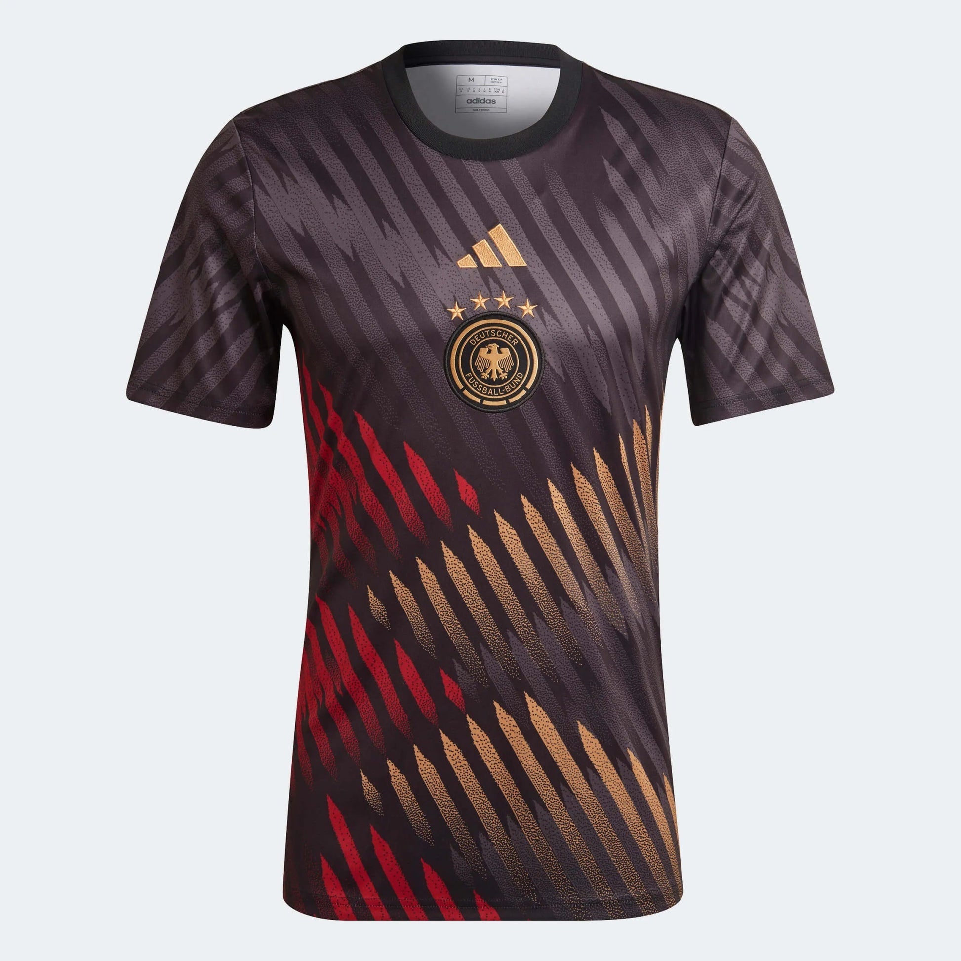 2022-23 Germany Pre-Match Soccer Jersey - Black-Grey-Red