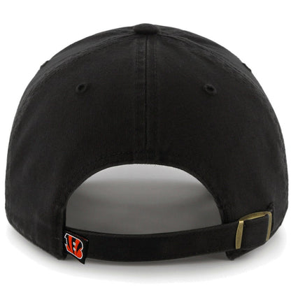Cincinnati Bengals '47 Brand Cleanup Adjustable Hat - Black discount