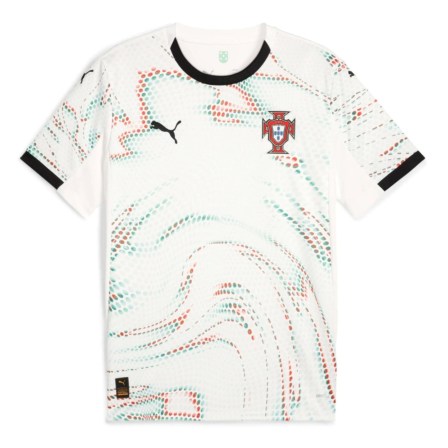 2025-26 Portugal Men's Stadium Away Soccer Jersey Puma White-Puma Black