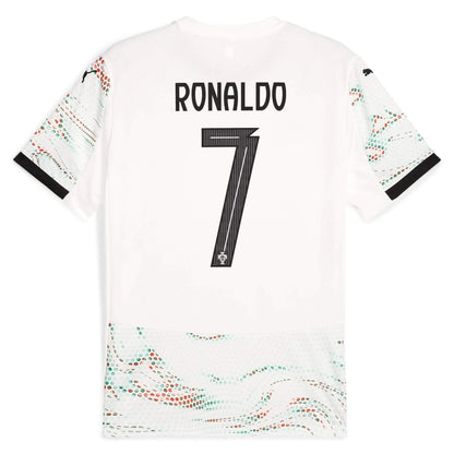 2025-26 Portugal Men's Stadium Away Soccer Jersey Puma White-Puma Black