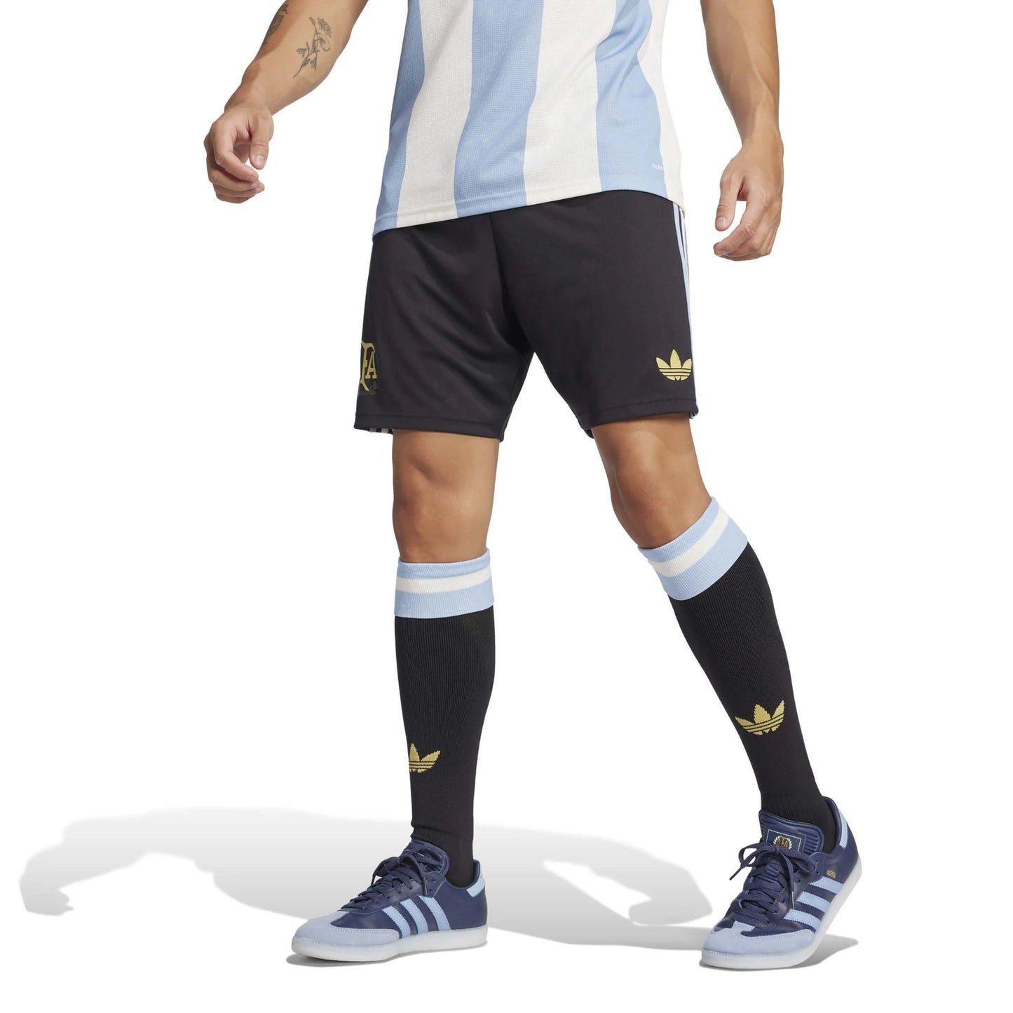2025 Argentina Men's 50th Anniversary Soccer Shorts Black