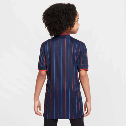 2025 USA Youth Stadium Away Soccer Jersey Obsidian/Challenge Red