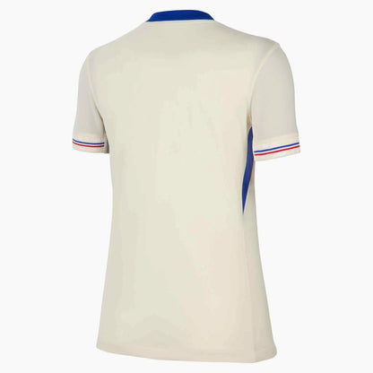 2025 France Women's Stadium Away Soccer Jersey Pale Ivory/Bright Blue/Light Madder Root