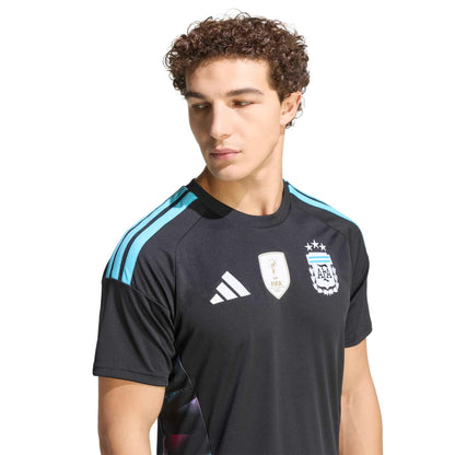 2026 Argentina Men's Stadium Home Goalkeeper Soccer Jersey Black