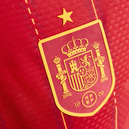 2026 Spain Men's Authentic Home Soccer Jersey Vivid Red