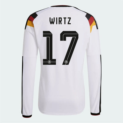2026 Germany Men's Authentic Home Long-Sleeve Soccer Jersey White