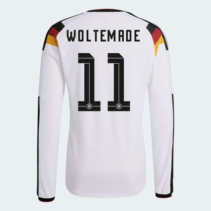 2026 Germany Men's Authentic Home Long-Sleeve Soccer Jersey White