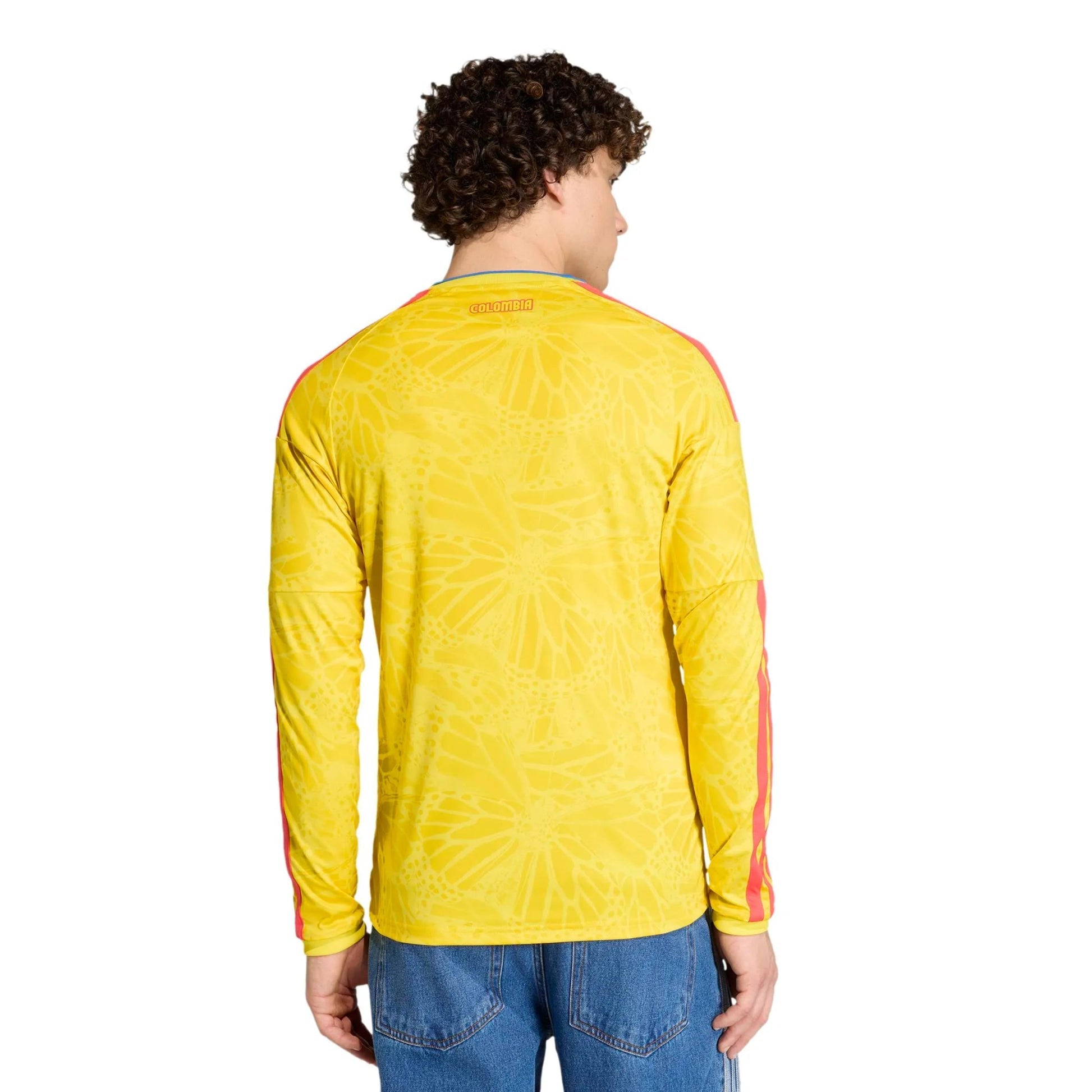 2026 Colombia Men's Stadium Home Long-Sleeve Soccer Jersey Impact Yellow
