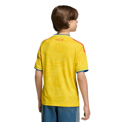 2026 Colombia Youth Stadium Home Soccer Jersey Impact Yellow