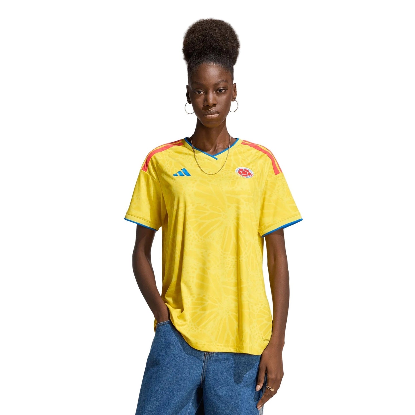 2026 Colombia Women's Stadium Home Soccer Jersey Impact Yellow