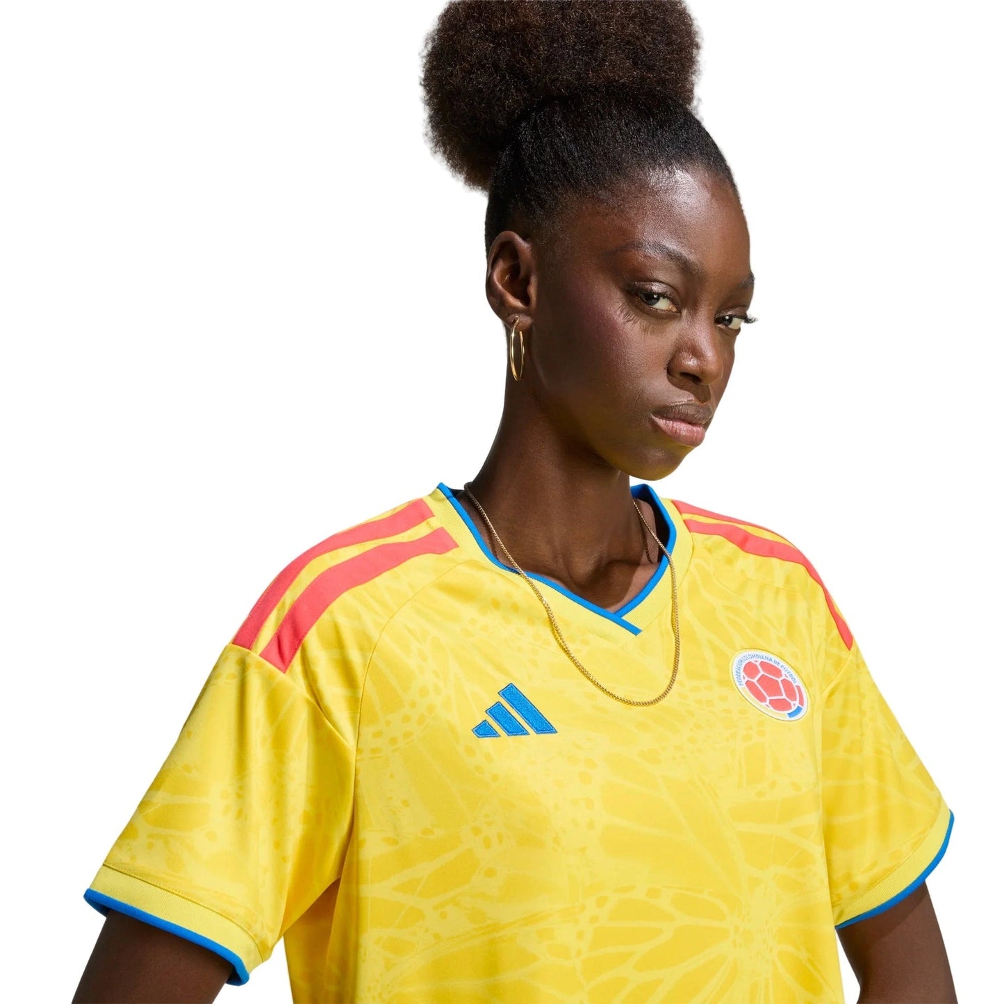 2026 Colombia Women's Stadium Home Soccer Jersey Impact Yellow
