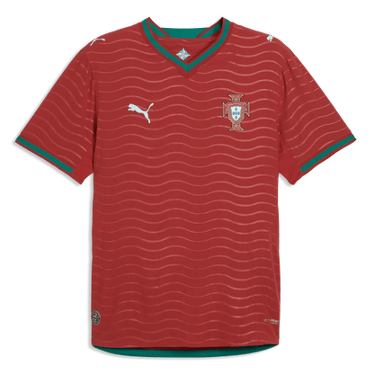 2026 Portugal Men's Authentic Home Soccer Jersey Club Red-Green Lagoon