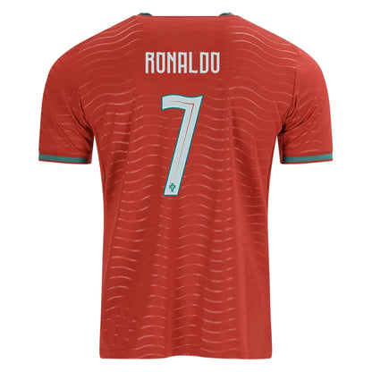 2026 Portugal Youth Stadium Home Soccer Jersey Club Red-Green Lagoon