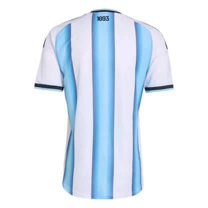 2026 Argentina Men's Authentic Home Soccer Jersey White / Icey Blue / Light Blue