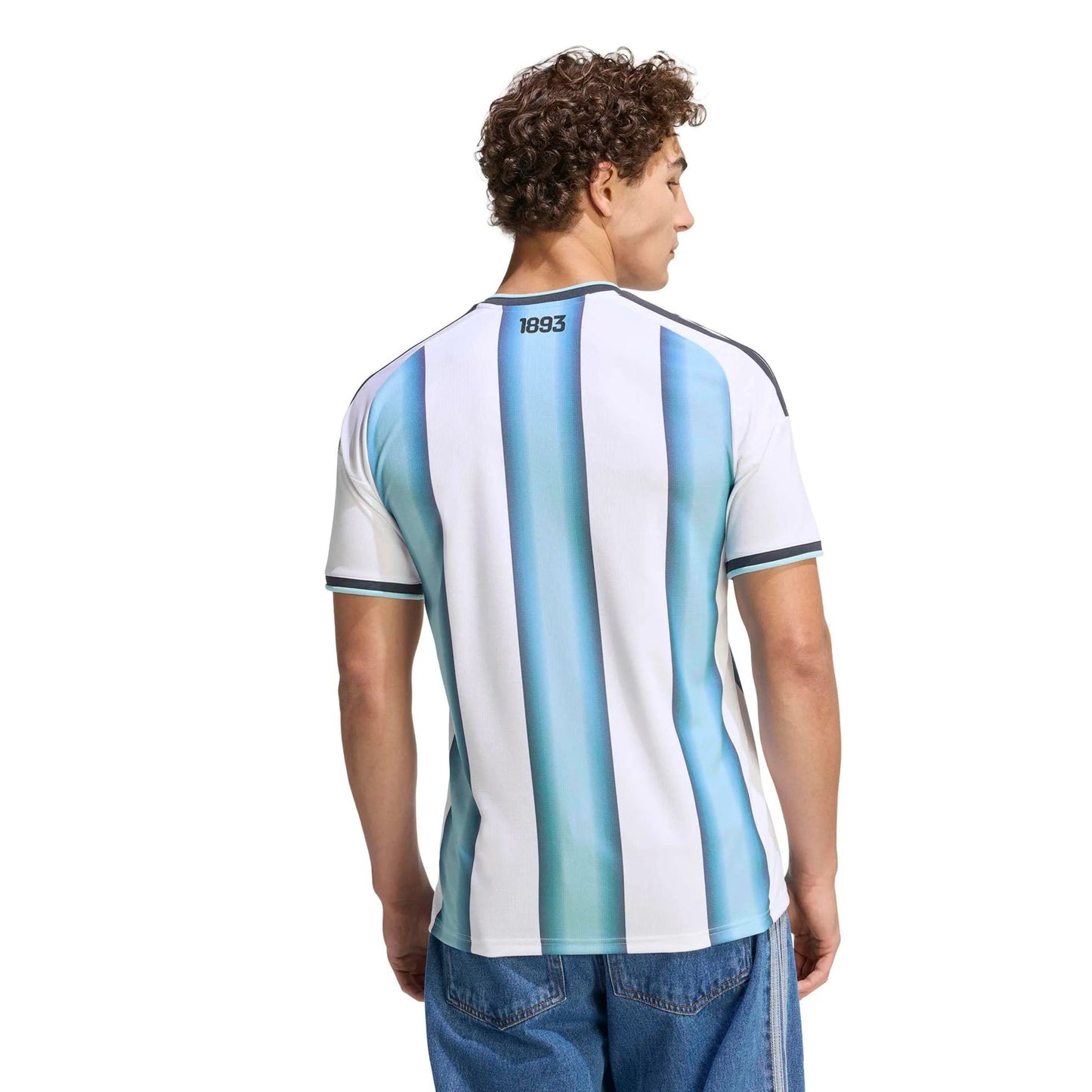 2026 Argentina Men's Stadium Home Soccer Jersey White / Icey Blue / Light Blue