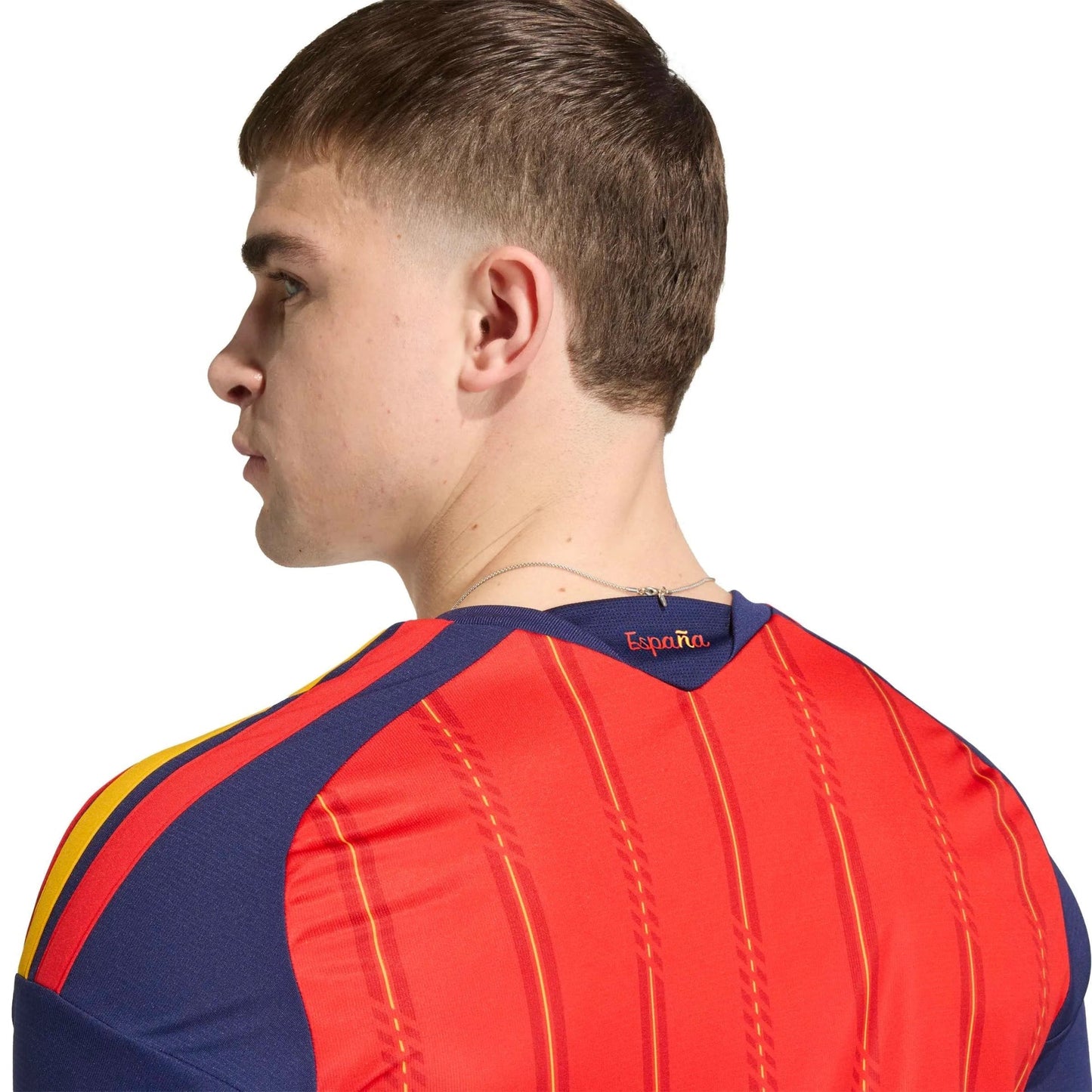 2026 Spain Men's Stadium Home Long-Sleeve Soccer Jersey Vivid Red