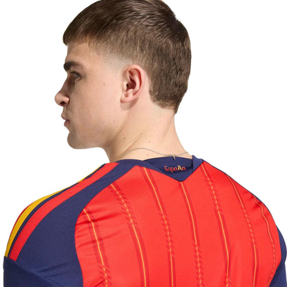 2026 Spain Men's Stadium Home Long-Sleeve Soccer Jersey Vivid Red