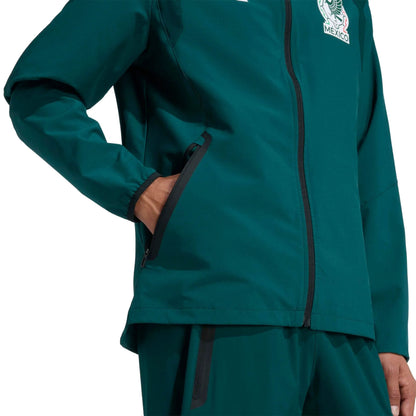 2026 Mexico Men's Tiro Travel Full Zip Windbreaker Aurora Ivy
