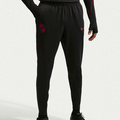 2026-27 USMNT Men's Strike KPZ Pants Black/Deep Royal Blue/Challenge Red
