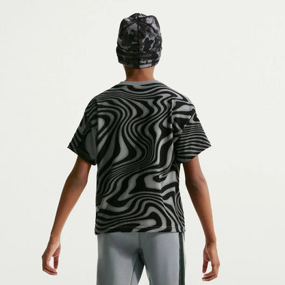 2026-27 Brazil Youth All Over Print Tee Dark Steel Grey