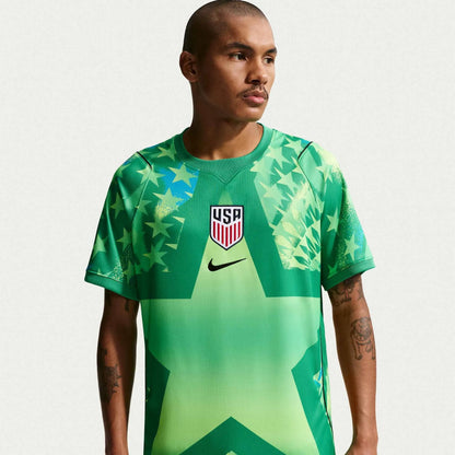 2026-27 USMNT Men's Stadium Goalkeeper Soccer Jersey Stadium Green/Black/Black