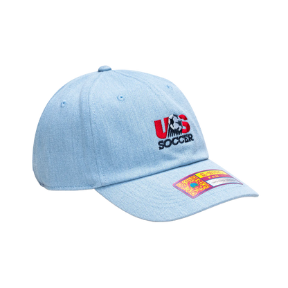 Fan Ink Collection USA Soccer "Making History" Adjustable Hat Light Blue