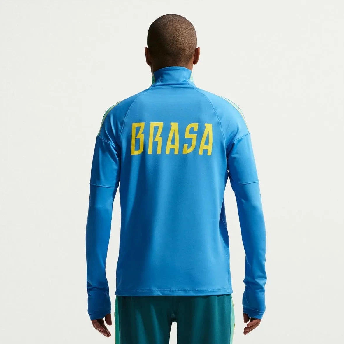 2026-27 Brazil Men's Strike Drill Top Light Photo Blue/Light Menta/Midwest Gold