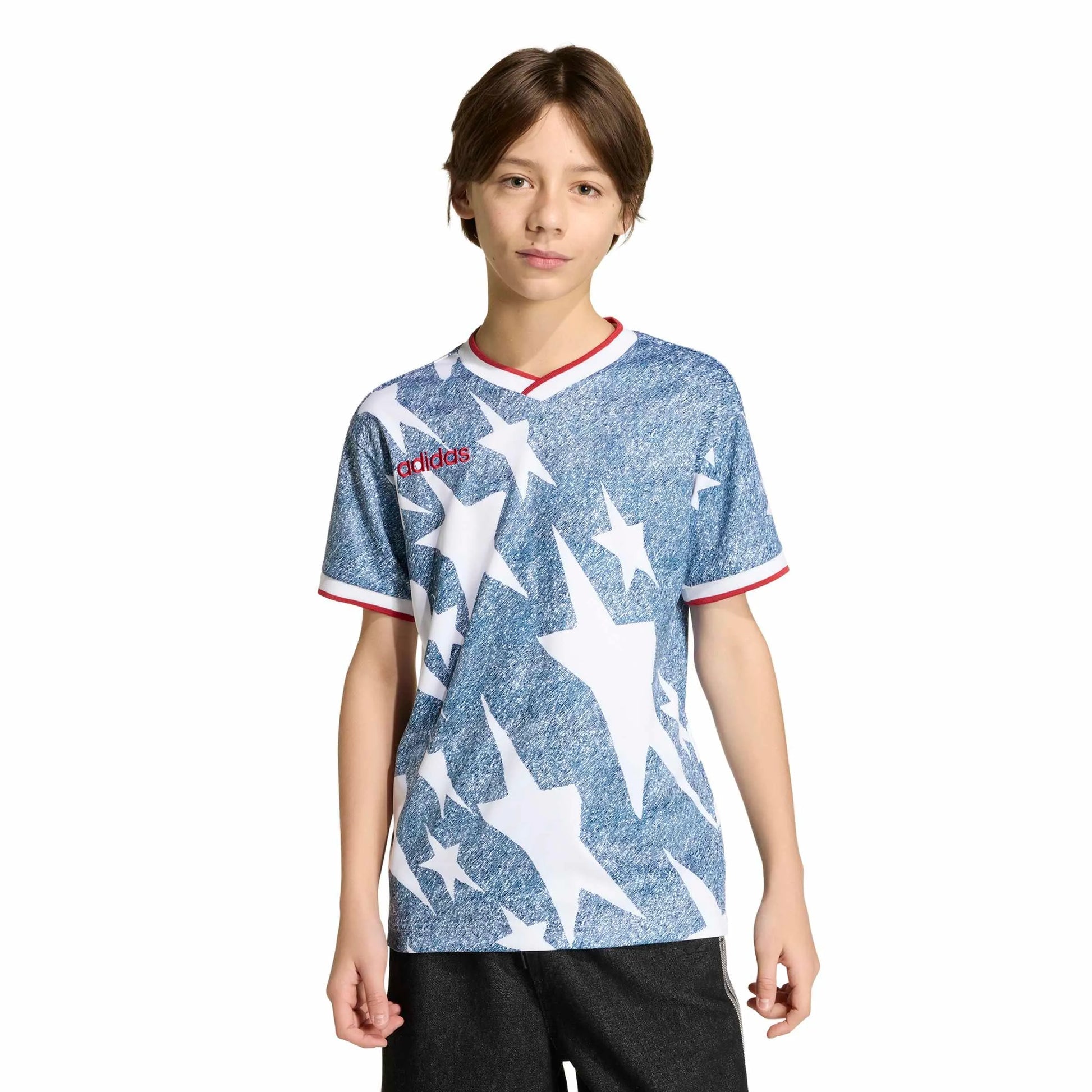 USA Youth Denim Graphic Jersey White / Dark Blue