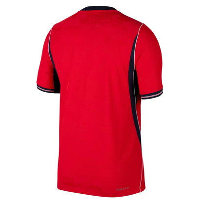 2026-27 England Men's Authentic Away Soccer Jersey Speed Red/Obsidian/White/Obsidian