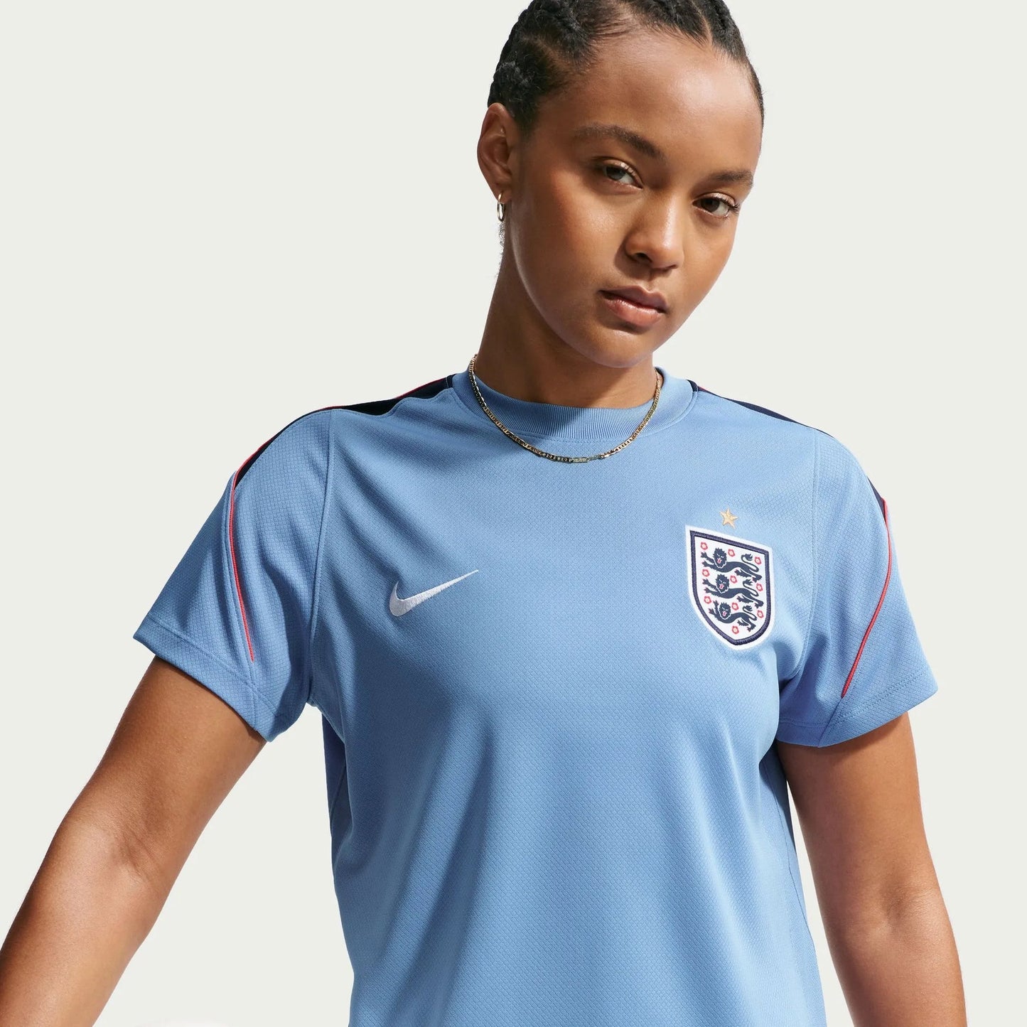 2026-27 England Women's Strike Top Work Blue/Obsidian/White