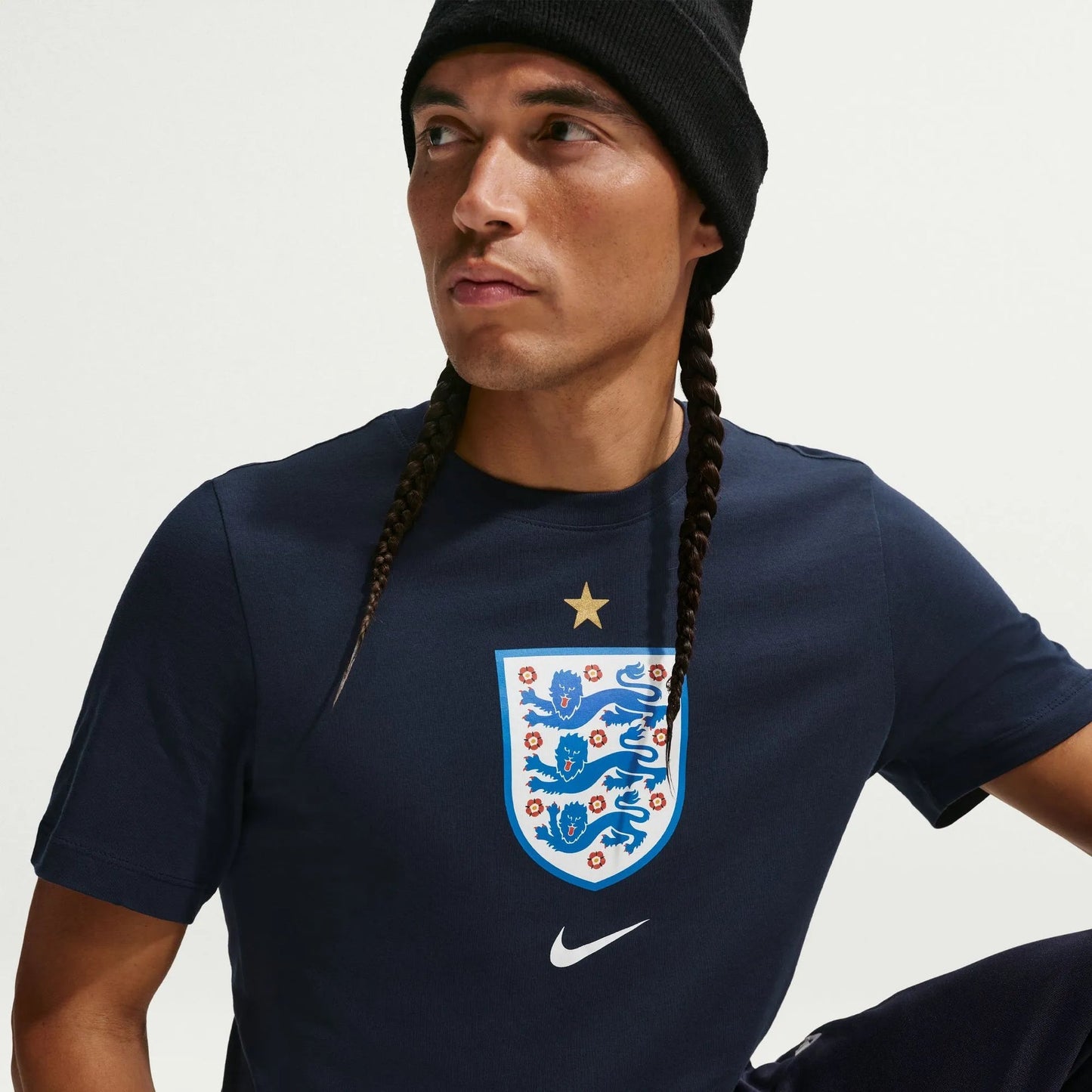 2026-27 England Men's Crest Tee Obsidian