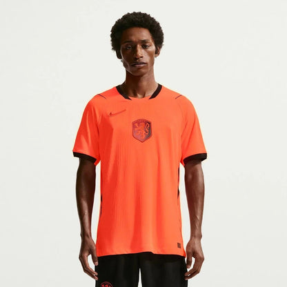2026-27 Netherlands Men's Authentic Home Soccer Jersey Hyper Crimson/Black
