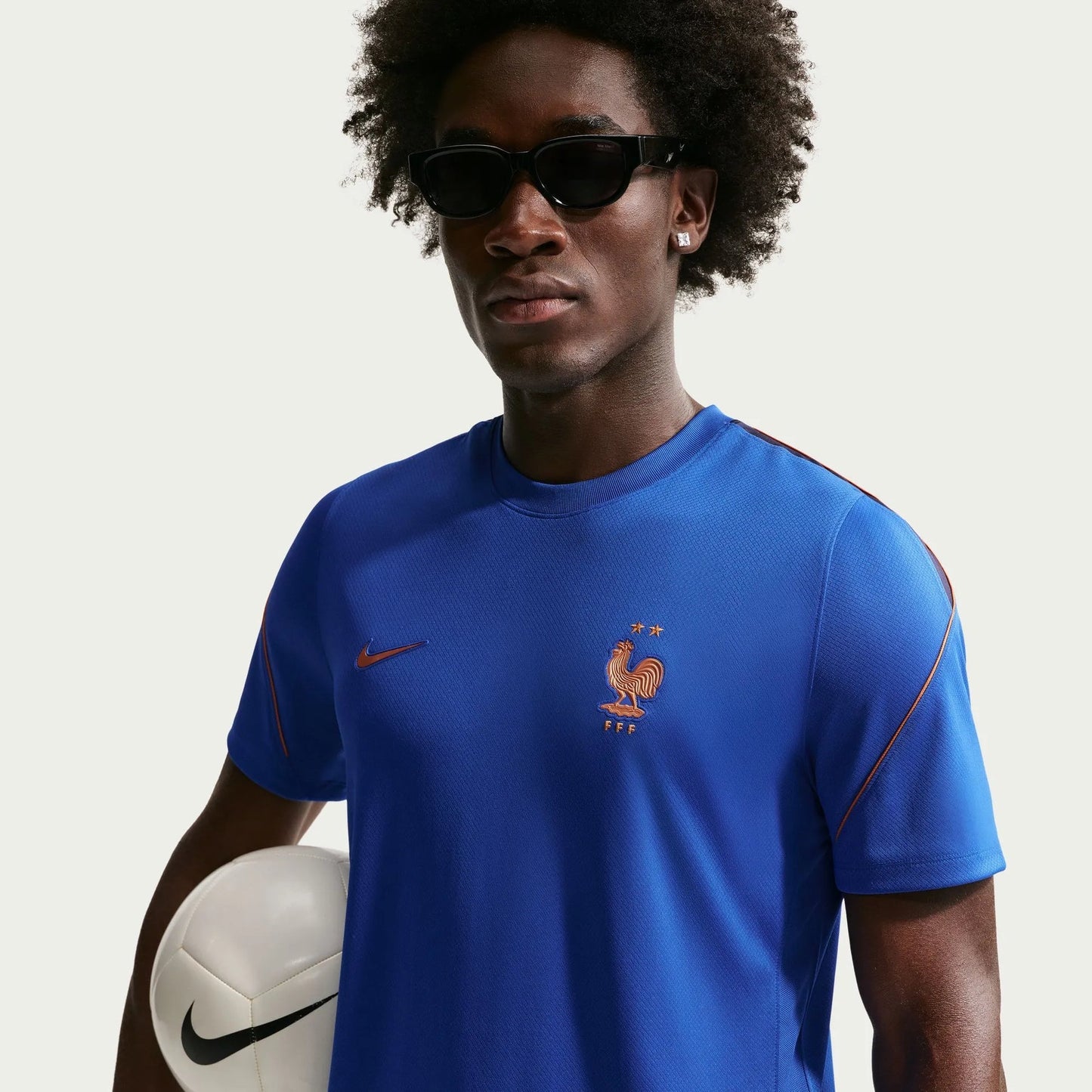 2026-27 France Men's Strike Top Game Royal/Metallic Copper