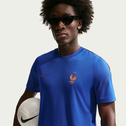 2026-27 France Men's Strike Top Game Royal/Metallic Copper