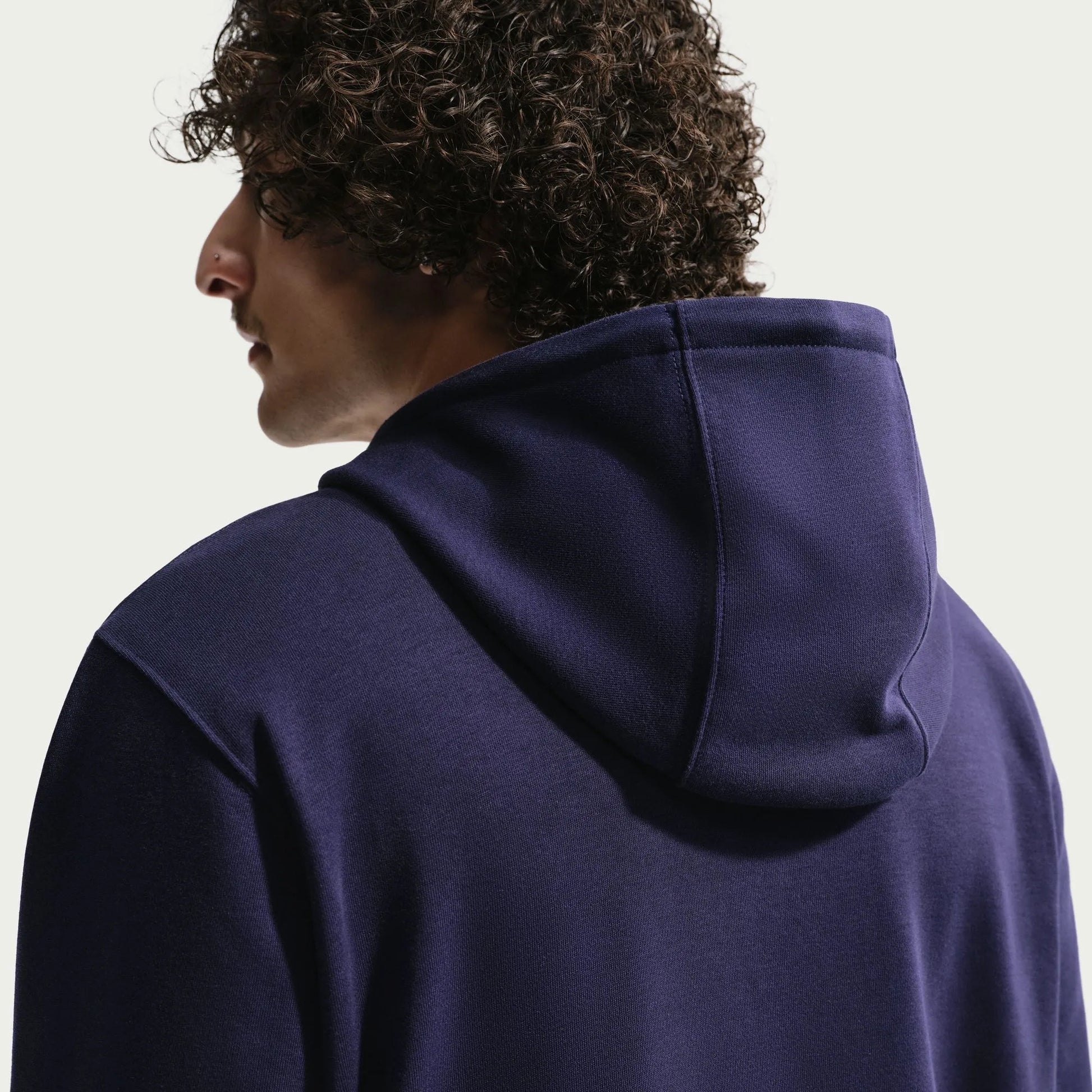 2026-27 France Men's Club French Terry Pullover Hoodie Blackened Blue/White