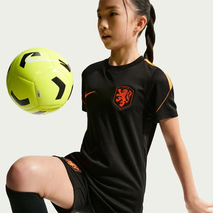 2026-27 Netherlands Youth Strike Top Black/Hyper Crimson/Hyper Crimson