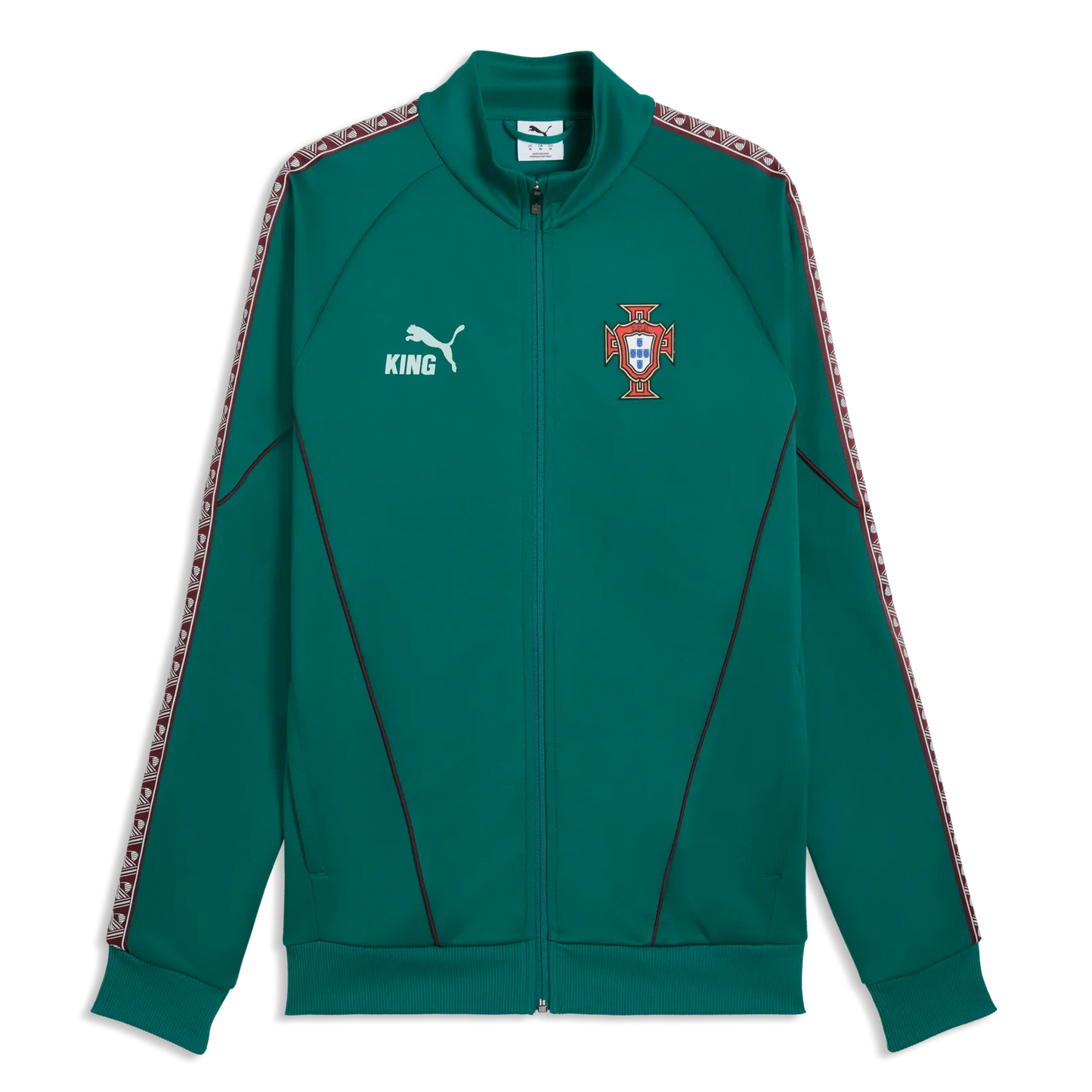 2026-27 Portugal Men's KING Anthem Jacket Green Lagoon-Ruby Shimmer